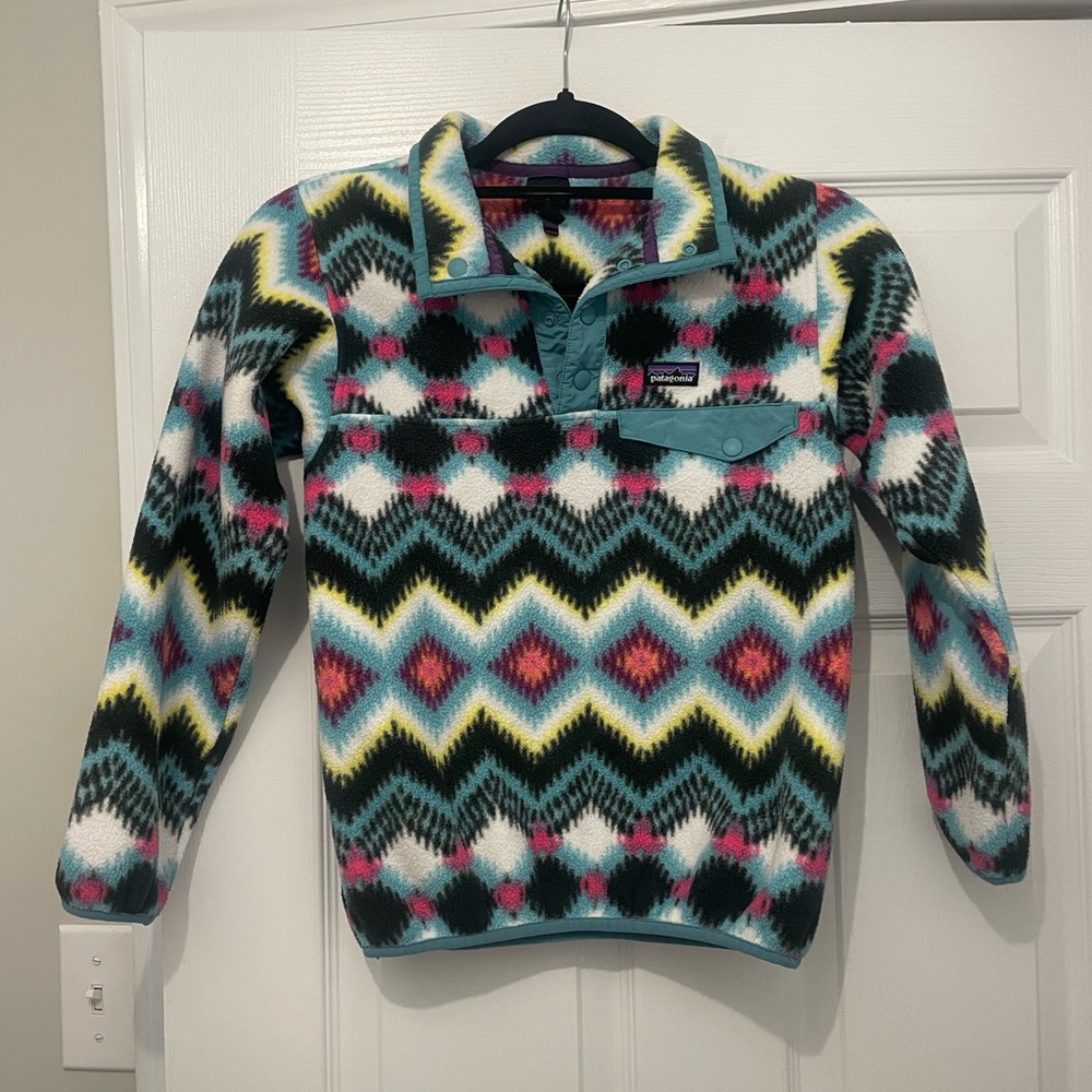Patagonia Kids Fleece Synchilla Pullover - Multicolor Chevron